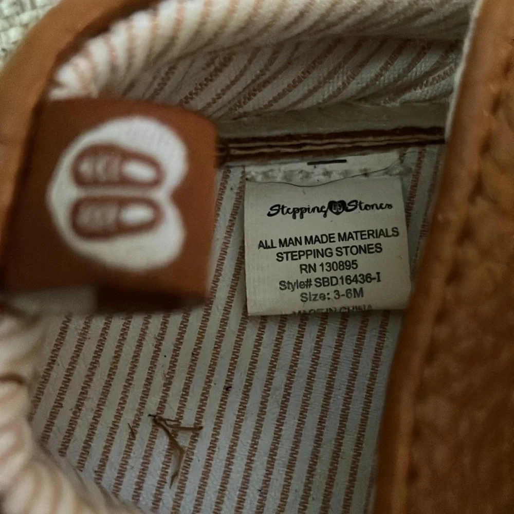 Baby 3-6 months moccasin shoes